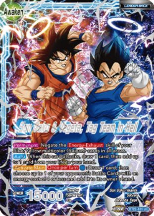 Image of Son Goku // Son Goku & Vegeta, Tag Team in Hell (2023 Championship Finals) (BT22-031) - Tournament Promotion Cards Foil