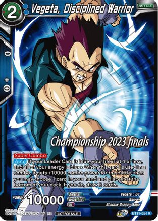 Image of Vegeta, Disciplined Warrior (2023 Championship Finals Celebration Pack) (BT11-054) - Tournament Promotion Cards Foil