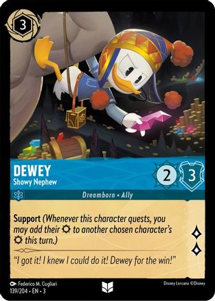 Image of Dewey - Showy Nephew (139/204) - Into the Inklands Cold Foil