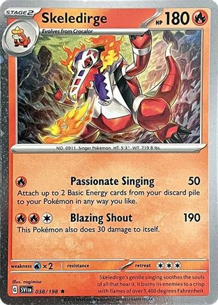Image of Skeledirge 038/198  - Holofoil Miscellaneous Cards & Products - Rare