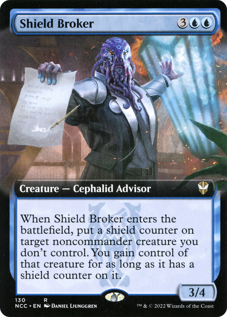 Image of Shield Broker (Extended Art) (NCC-130) - New Capenna Commander: (Extended Art)