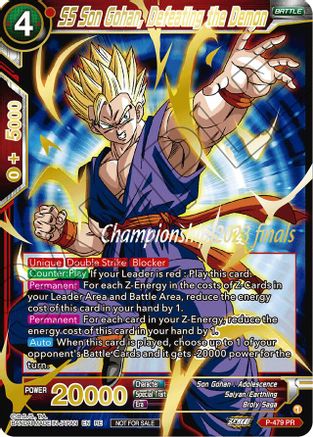 Image of SS Son Gohan, Defeating the Demon (2023 Championship Finals Celebration Pack Deluxe Set) (P-479) - Tournament Promotion Cards Foil