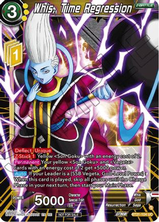 Image of Whis, Time Regression (2023 Championship Finals Zenkai Premium Pack) (BT21-104) - Tournament Promotion Cards Foil