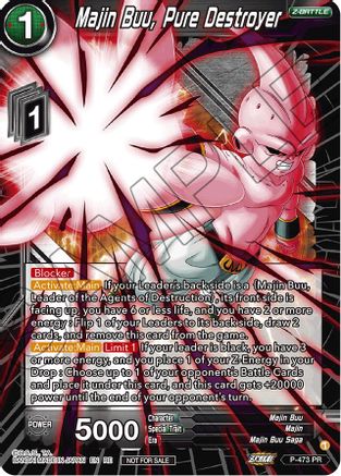 Image of Majin Buu, Pure Destroyer (2023 Championship Finals Zenkai Premium Pack) (P-473) - Tournament Promotion Cards Foil
