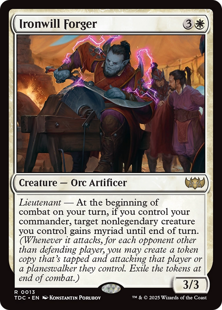 Image of Ironwill Forger (TDC-013) - Commander: Tarkir: Dragonstorm