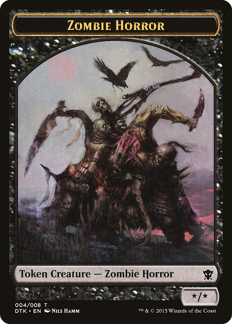 Image of Zombie Horror Token (DTK-004) - Dragons of Tarkir Tokens