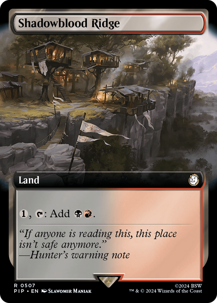 Image of Shadowblood Ridge (Extended Art) (PIP-507) - Fallout: (Extended Art) Foil