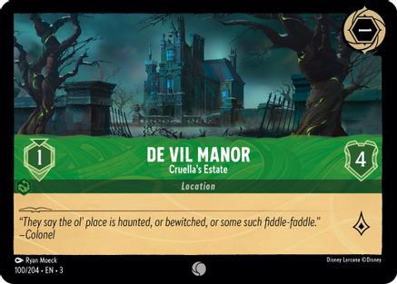 Image of De Vil Manor - Cruella's Estate (100/204) - Into the Inklands