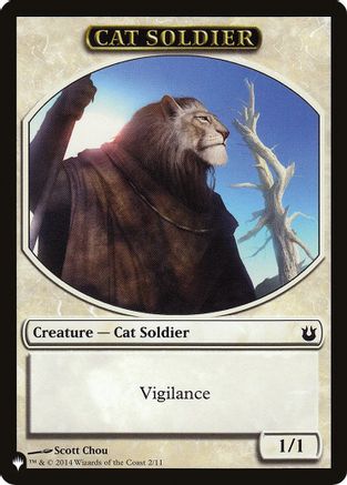 Image of Cat Soldier // Warrior Double-Sided Token (LIST-2 // 17) - The List Reprints