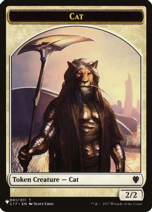 Image of Cat (001) // Citizen Double-Sided Token (LIST-1 // 12) - The List Reprints