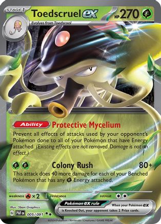 Image of Toedscruel ex 005/091  - Holofoil SV Paldean Fates - Double Rare