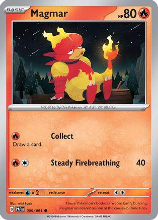 Image of Magmar 009/091  SV Paldean Fates - Common