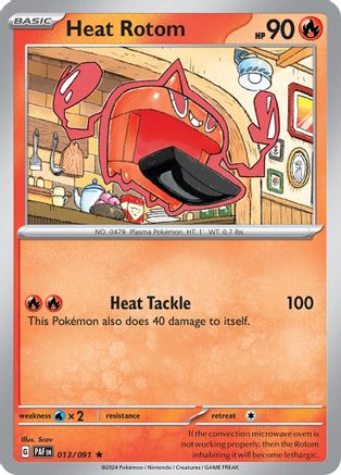 Image of Heat Rotom 013/091  - Reverse Holofoil SV Paldean Fates - Rare