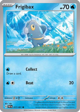 Image of Frigibax 017/091  - Reverse Holofoil SV Paldean Fates - Common