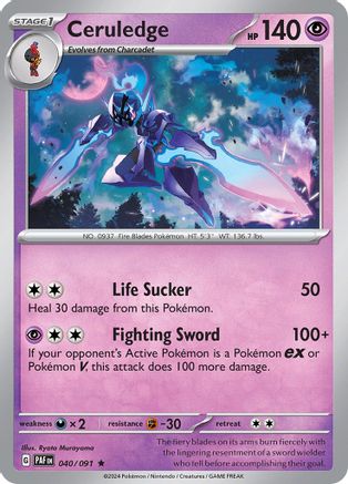 Image of Ceruledge 040/091  - Holofoil SV Paldean Fates - Rare