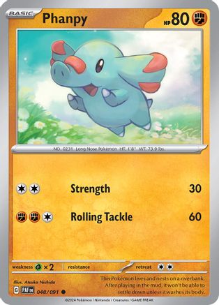 Image of Phanpy 048/091  SV Paldean Fates - Common