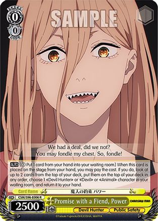 Image of Promise with a Fiend, Power (CSM/S96-E006 R) - Chainsaw Man