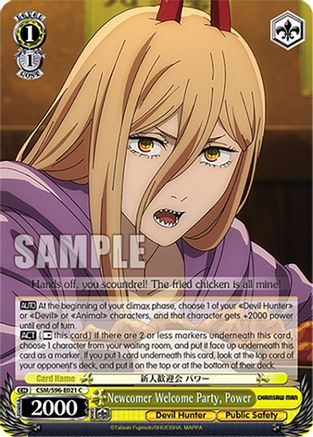 Image of Newcomer Welcome Party, Power (CSM/S96-E021 C) - Chainsaw Man