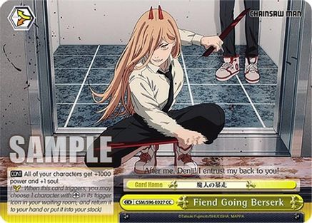 Image of Fiend Going Berserk (CSM/S96-E027 CC) - Chainsaw Man