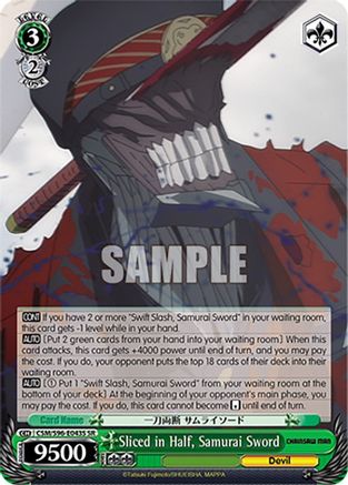 Image of Sliced in Half, Samurai Sword (SR) (CSM/S96-E043S SR) - Chainsaw Man