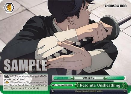 Image of Resolute Unsheathing (RRR) (CSM/S96-E051R RRR) - Chainsaw Man