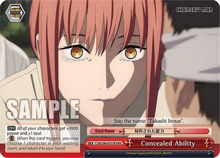 Image of Concealed Ability (RRR) (CSM/S96-E077R RRR) - Chainsaw Man