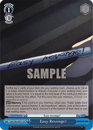Image of Easy Revenge! (SR) (CSM/S96-E097S SR) - Chainsaw Man
