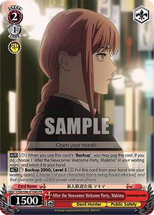 Image of After the Newcomer Welcome Party, Makima (Foil) (CSM/S96-E104S PR) - Chainsaw Man