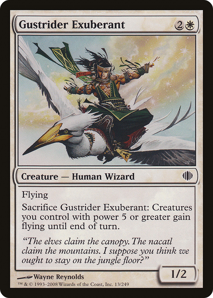 Image of Gustrider Exuberant (ALA-013) - Shards of Alara