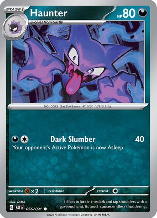Image of Haunter 056/091  SV Paldean Fates - Common