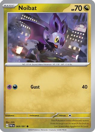 Image of Noibat 068/091  SV Paldean Fates - Common