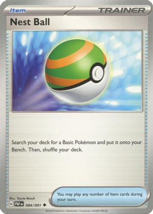 Image of Nest Ball 084/091  - Reverse Holofoil SV Paldean Fates - Uncommon