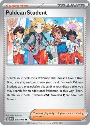 Image of Paldean Student 085/091  SV Paldean Fates - Common