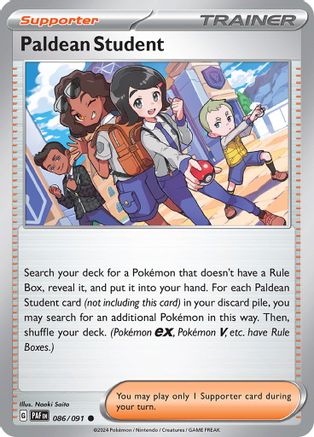 Image of Paldean Student 086/091  - Reverse Holofoil SV Paldean Fates - Common