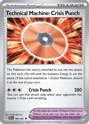 Image of Technical Machine: Crisis Punch 090/091  - Reverse Holofoil SV Paldean Fates - Uncommon