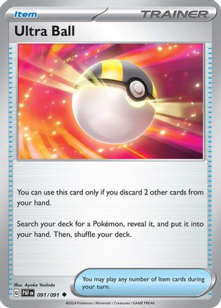 Image of Ultra Ball 091/091  - Reverse Holofoil SV Paldean Fates - Uncommon