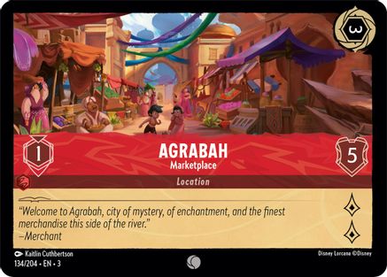 Image of Agrabah - Marketplace (134/204) - Into the Inklands Cold Foil