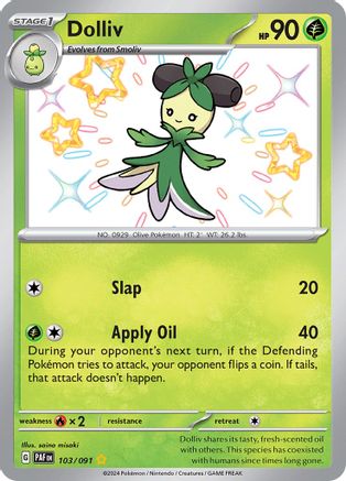 Image of Dolliv 103/091  - Holofoil SV Paldean Fates - Shiny Rare