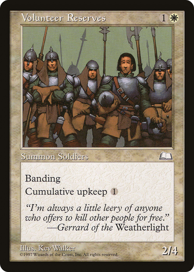Image of Volunteer Reserves (WTH-) - Weatherlight