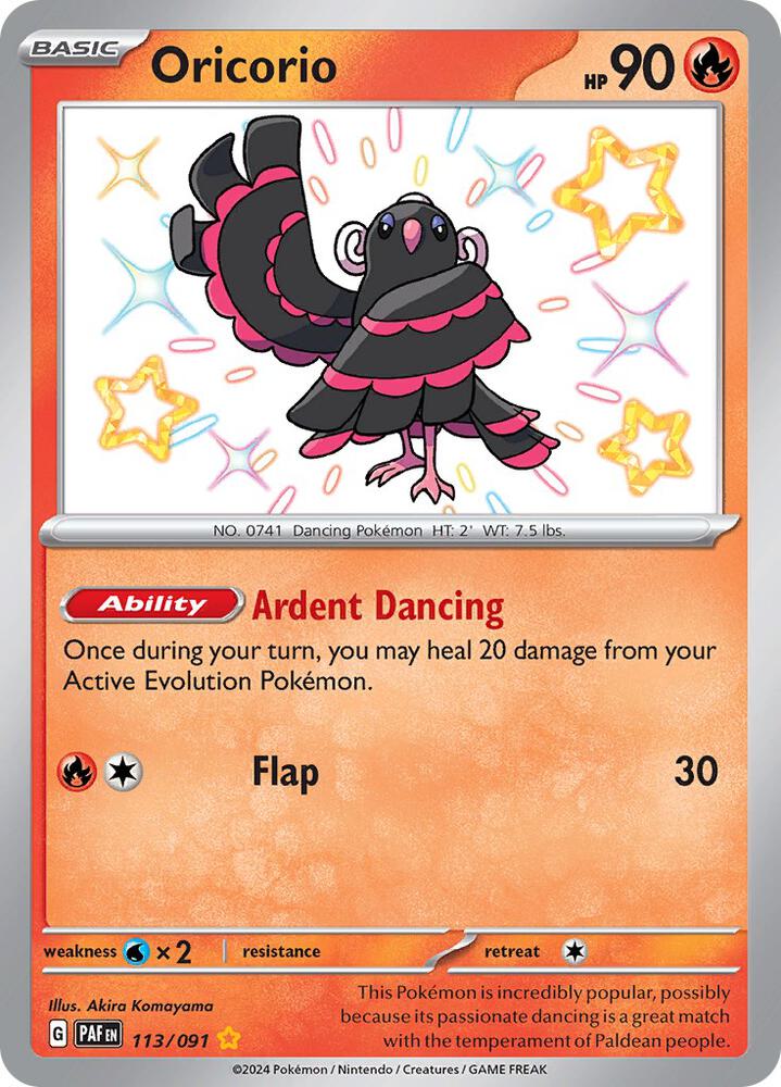 Pokemon Oricorio - SV: Paldean Fates (PAF) NM