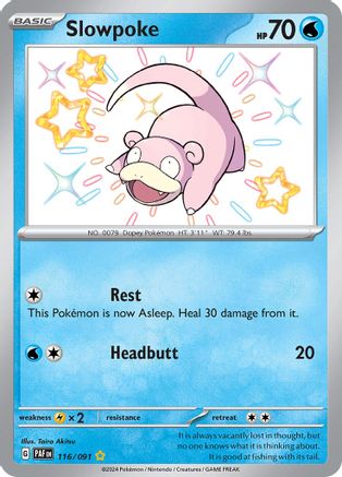 Image of Slowpoke 116/091  - Holofoil SV Paldean Fates - Shiny Rare
