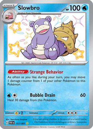 Image of Slowbro 117/091  - Holofoil SV Paldean Fates - Shiny Rare