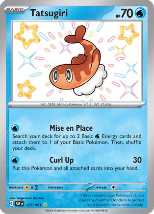 Image of Tatsugiri 127/091  - Holofoil SV Paldean Fates - Shiny Rare