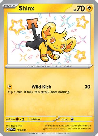 Image of Shinx 135/091  - Holofoil SV Paldean Fates - Shiny Rare