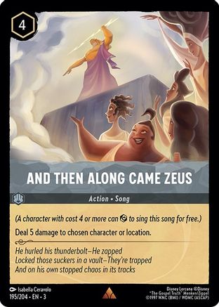 Image of And Then Along Came Zeus (195/204) - Into the Inklands Cold Foil