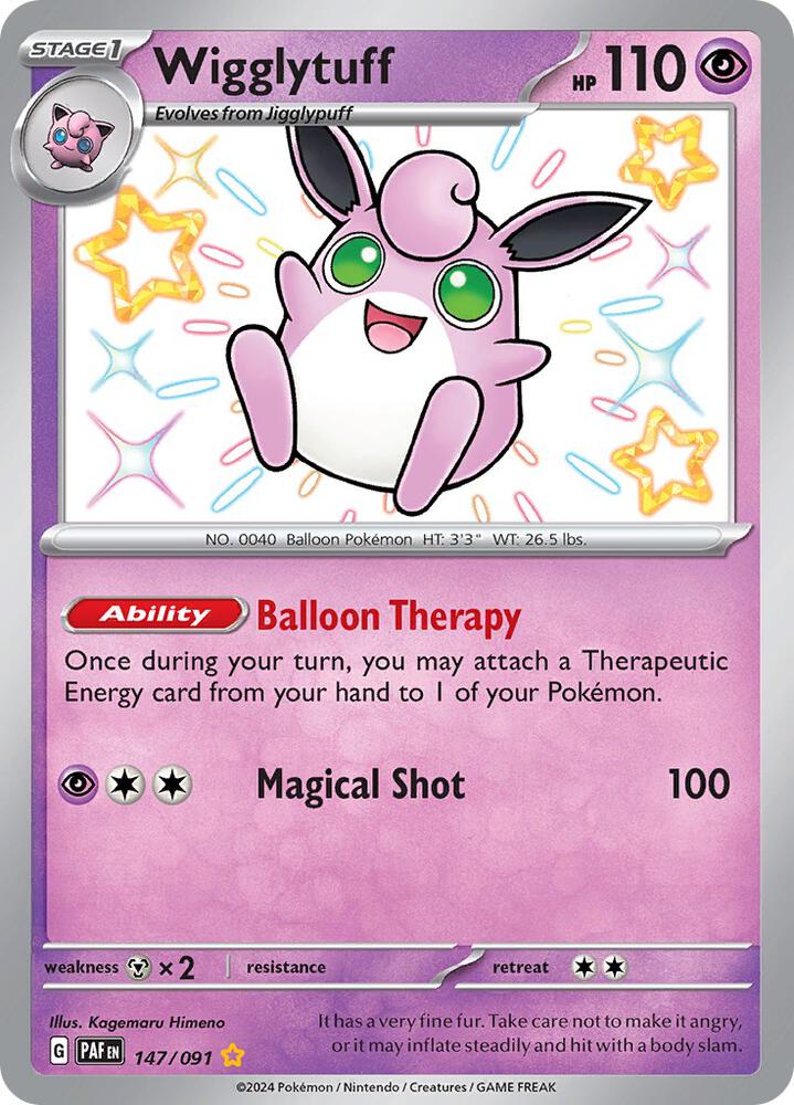 Pokemon Wigglytuff - SV: Paldean Fates (PAF) NM