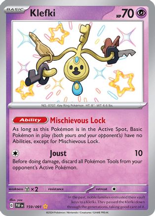 Image of Klefki 159/091  - Holofoil SV Paldean Fates - Shiny Rare