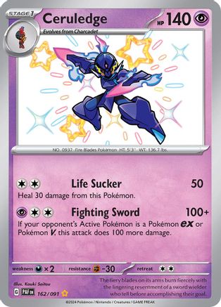 Image of Ceruledge 162/091  - Holofoil SV Paldean Fates - Shiny Rare