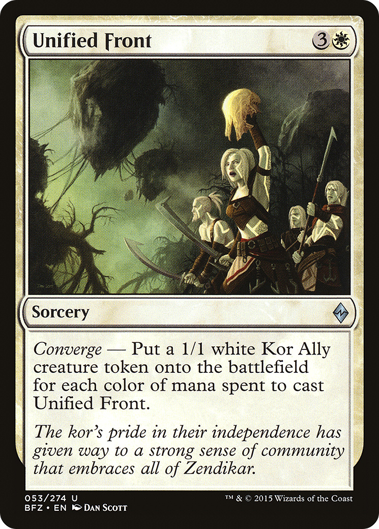 Image of Unified Front (BFZ-053) - Battle for Zendikar Foil