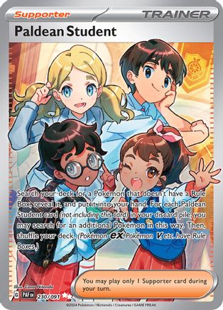 Image of Paldean Student 230/091  - Holofoil SV Paldean Fates - Ultra Rare